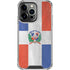 Dominican Republic Flag Faded iPhone 14 Pro Clear Case